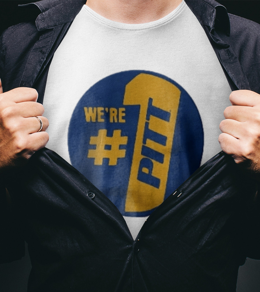 Pittsburgh Panthers Were Number 1 Pitt NCAA Yellow Blue T-Shirt