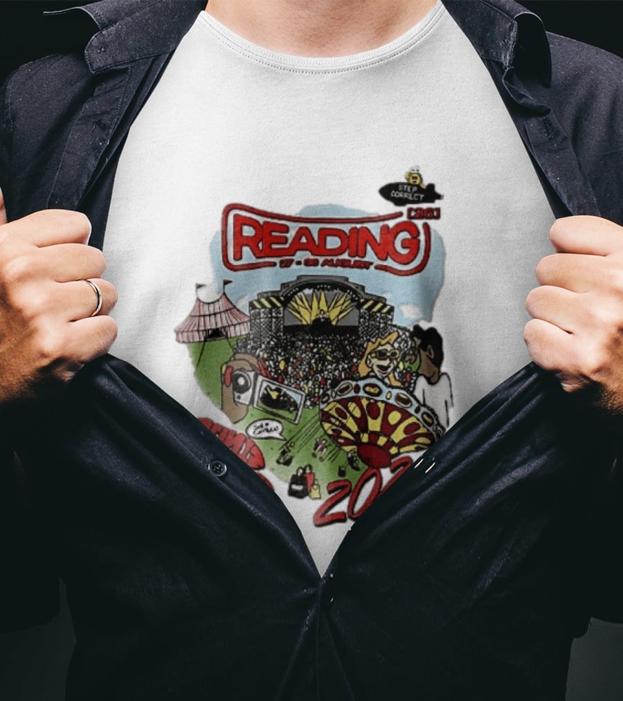 Reading 27 30 August 2026 Bycp Cartoon Crowd Concert Stage Ride Tent T-Shirt