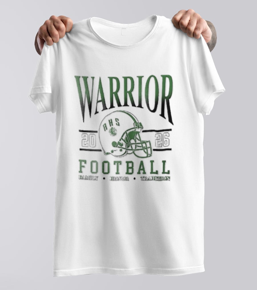 Warrior 2026 Football Family Honor Tradition Helmet Facemask T-Shirt