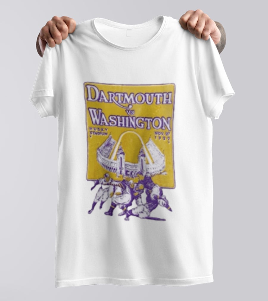 Dartmouth Vs Washington Husky Stadium Nov 27 1920 Football Players T-Shirt