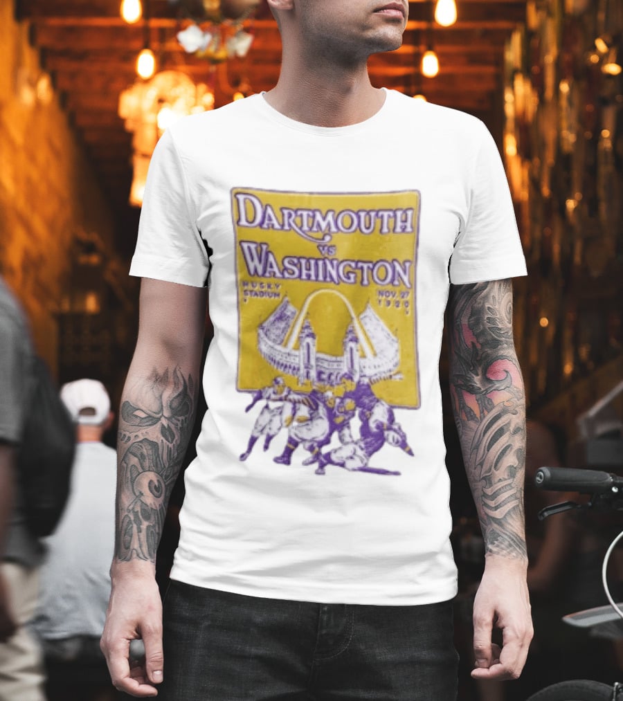 Dartmouth Vs Washington Husky Stadium Nov 27 1920 Football Players T-Shirt