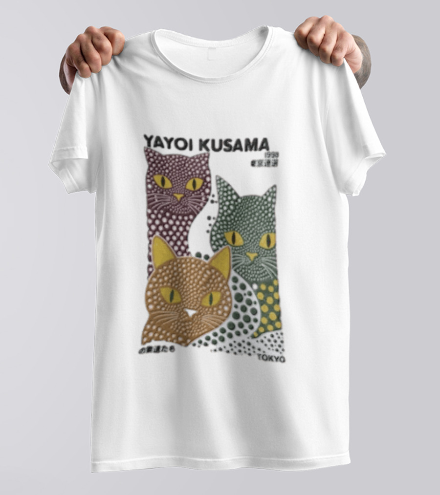 Yayoi Kusama Polka Dot Cats Tokyo T-Shirt