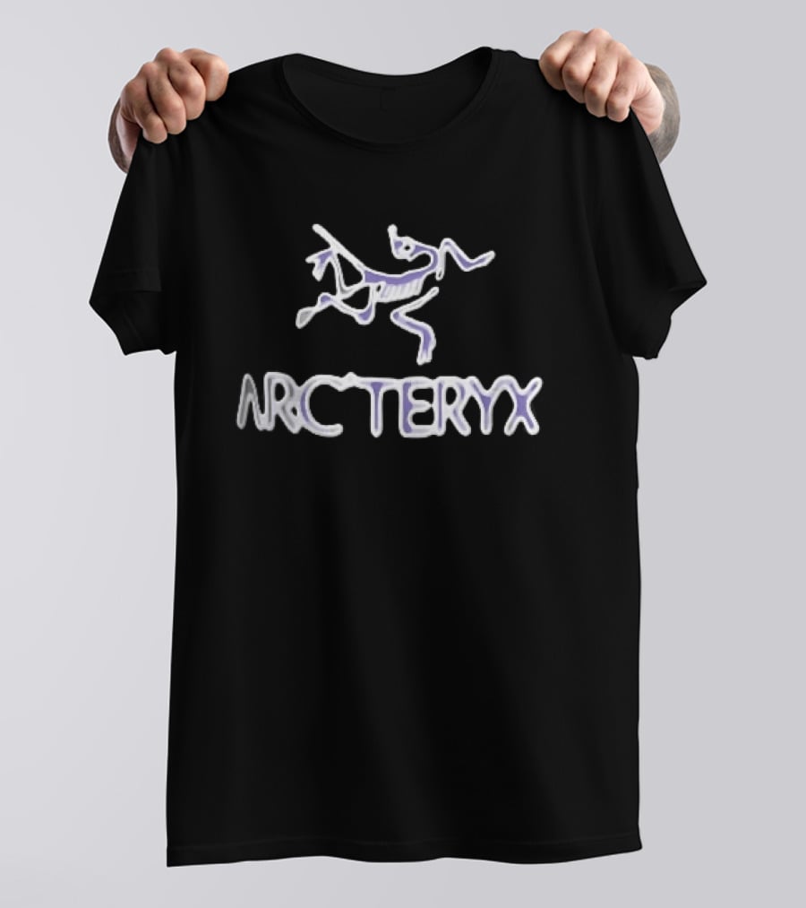 Arc'teryx Archaeopteryx Skeleton Purple White Liquid Distortion Y2K T-Shirt