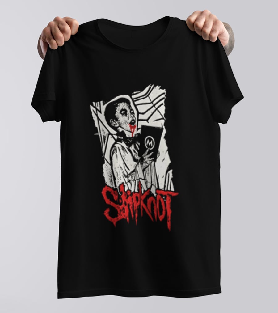 Slipknot Bloody Vampire Choir Horror Holding M Book T-Shirt