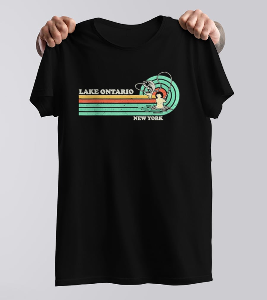 Lake Ontario New York Summer Fishing T-Shirt