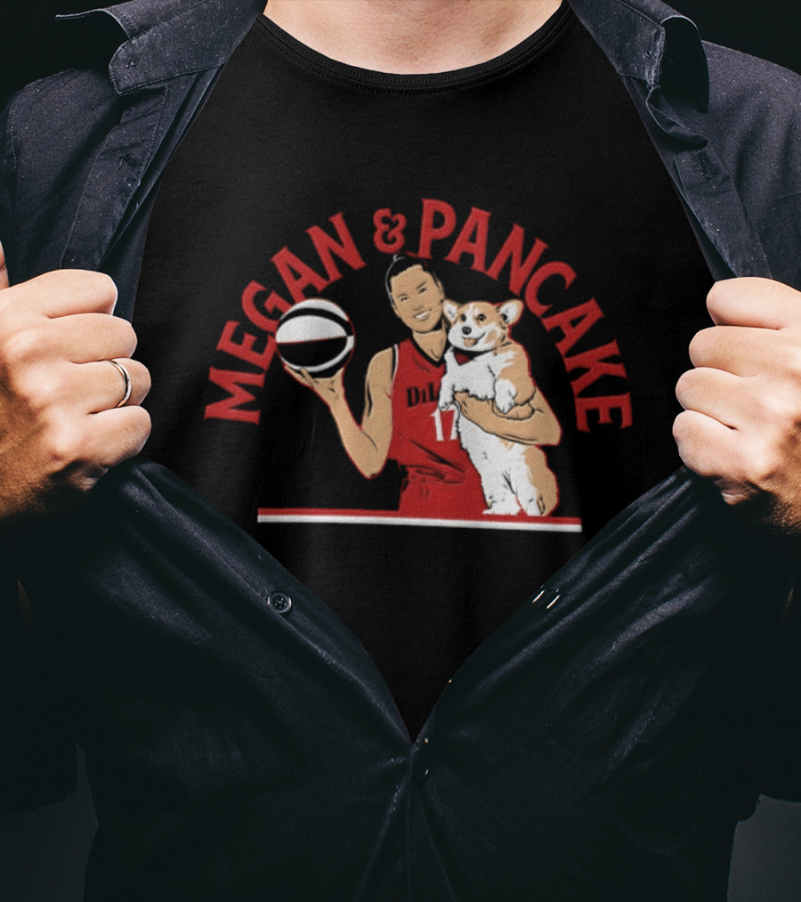 Megan & Pancake DiLeo Portland Player WNBA T-Shirt