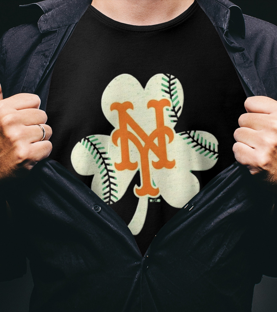 New York Mets Irish Shamrock Baseball 2026 T-Shirt