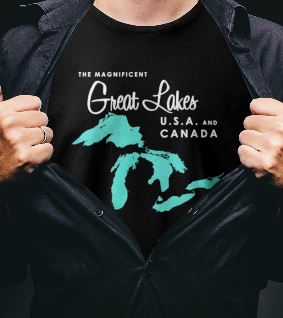 The Magnificent Great Lakes USA And Canada T-Shirt