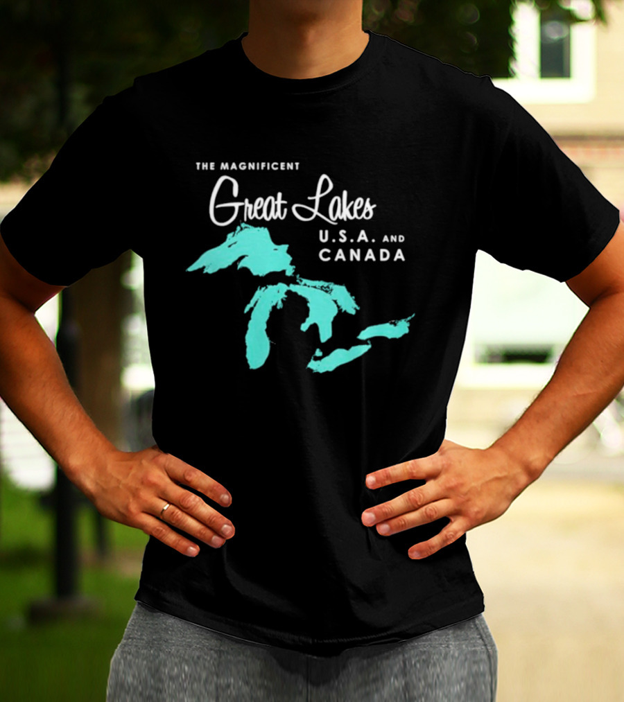 The Magnificent Great Lakes USA And Canada T-Shirt