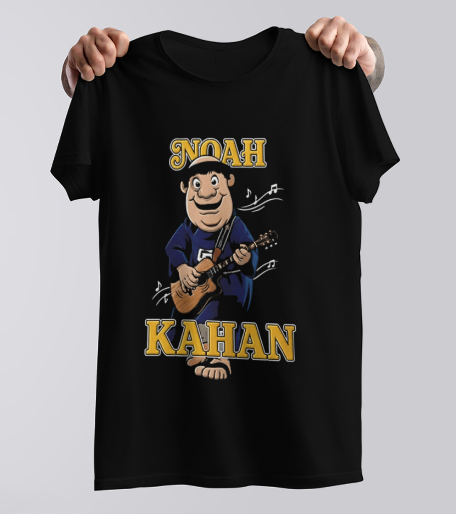Noah Kahan Cartoon Character Playing Guitar Padres Petco Park 2026 T-Shirt