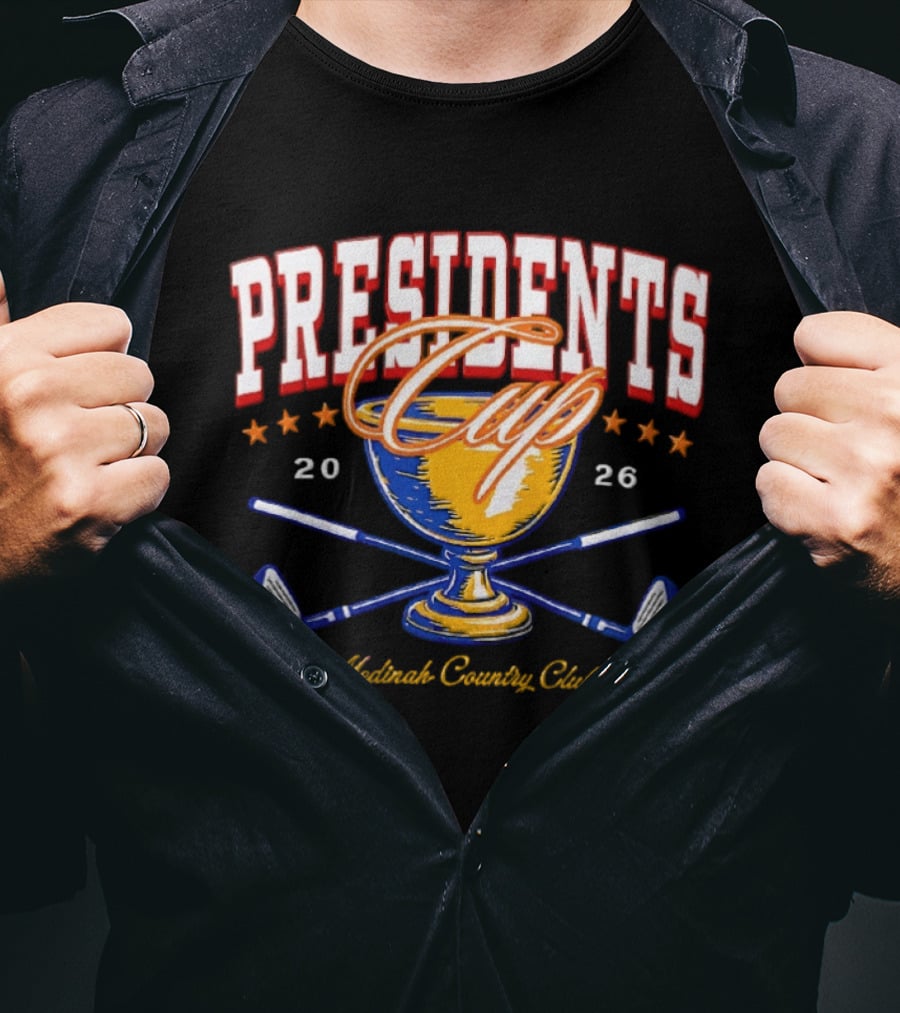 Presidents Cup 2026 Medinah Country Club Golf Trophy T-Shirt