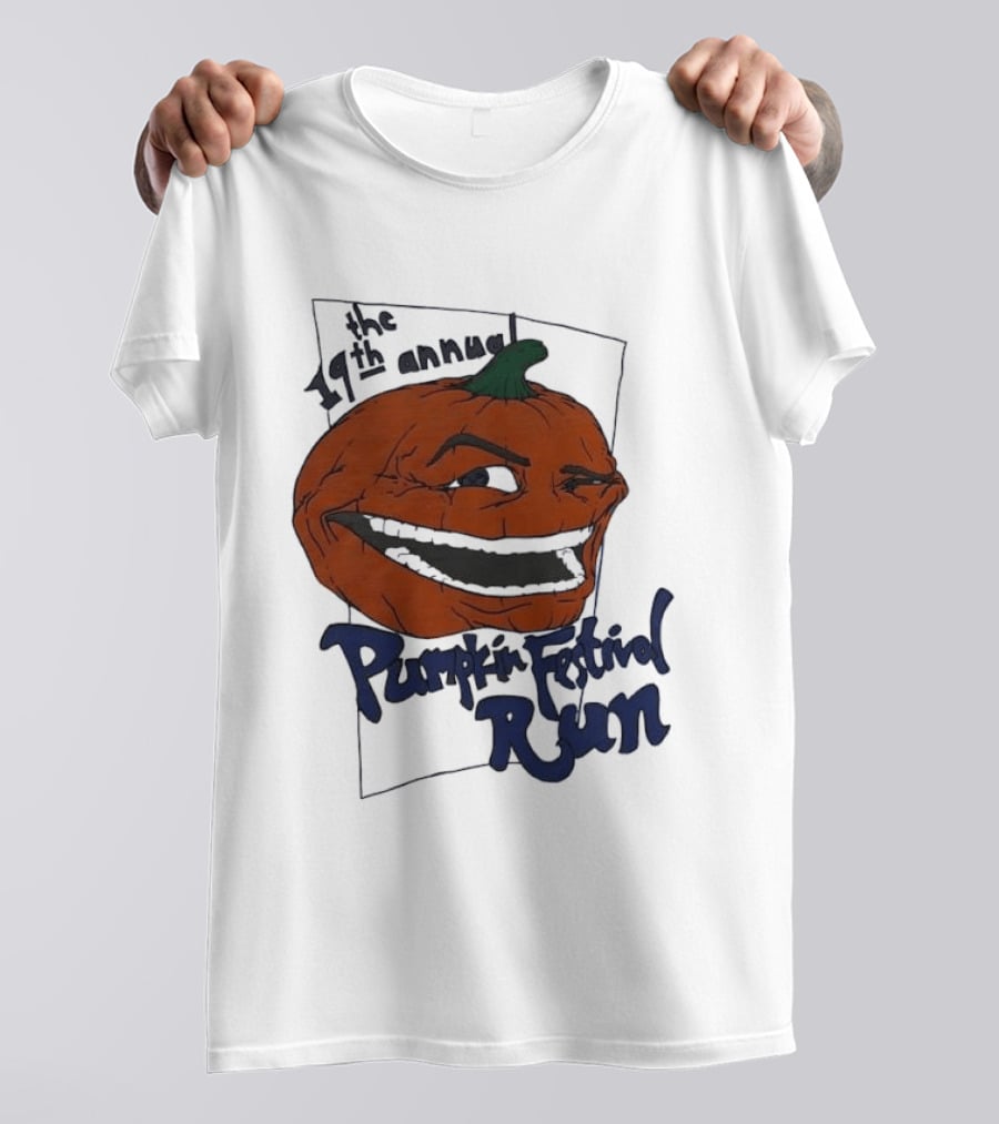 19th Annual The Pumpkin Festival Run Halloween Event Laughing Pumpkin T-Shirt