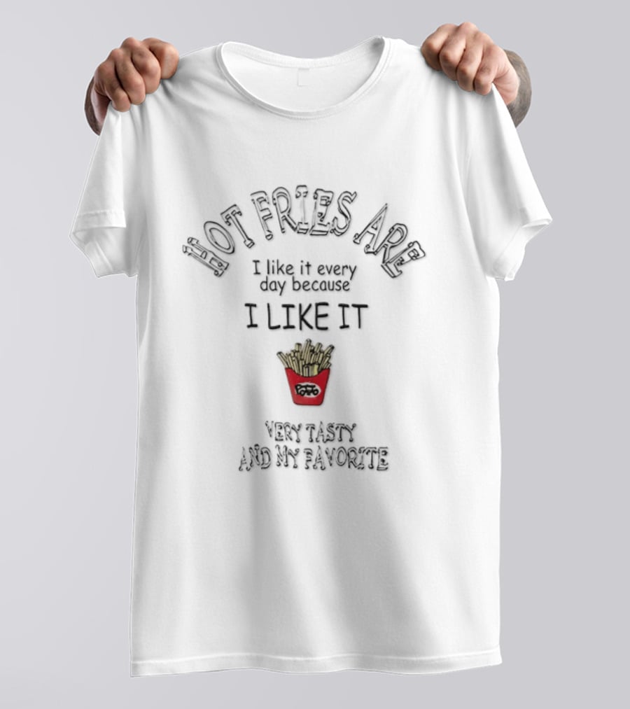 Hot Fries Are Very Tasty And My Favorite I Like It Every Day T-Shirt