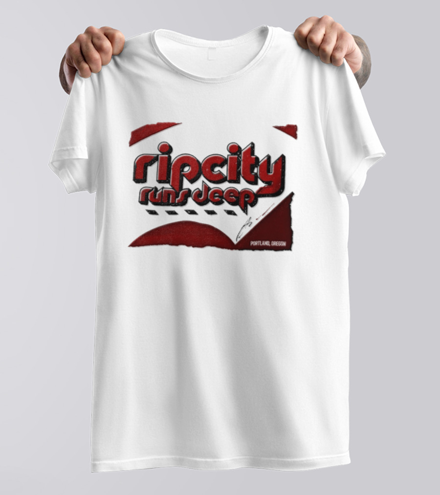 Rip City Runs Deep Portland Trail Blazers NBA Fan T-Shirt