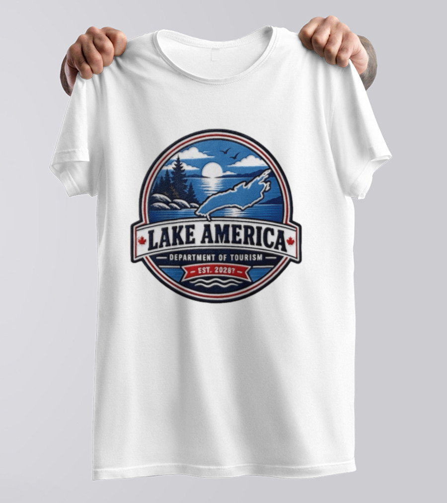 Lake America Department Of Tourism Est 20287 Nature Scenic T-Shirt