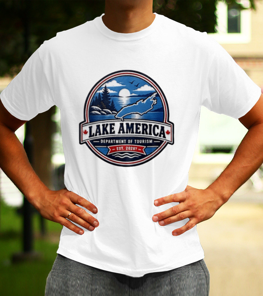 Lake America Department Of Tourism Est 20287 Nature Scenic T-Shirt