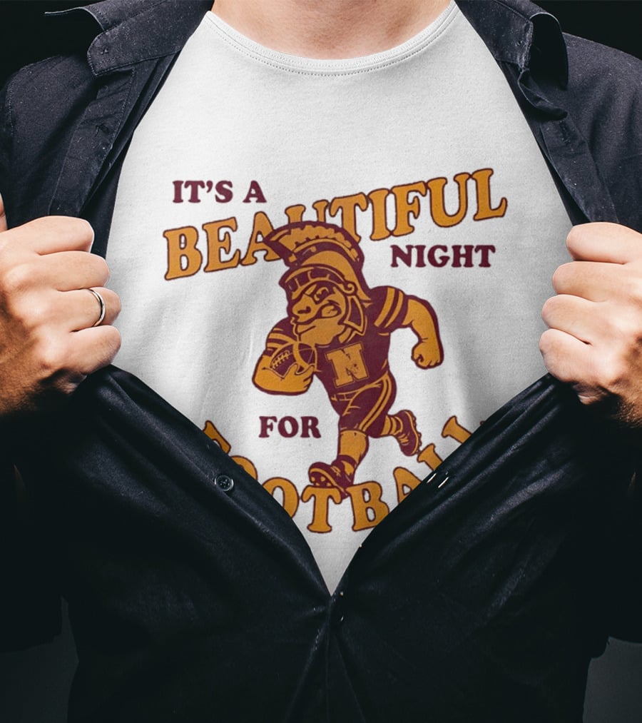 It's A Beautiful Night For Football Trojan Player N T-Shirt