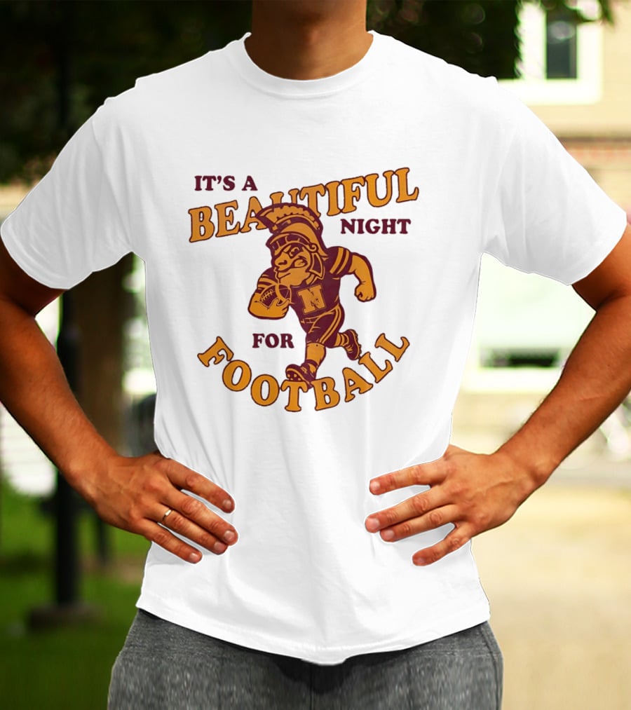 It's A Beautiful Night For Football Trojan Player N T-Shirt