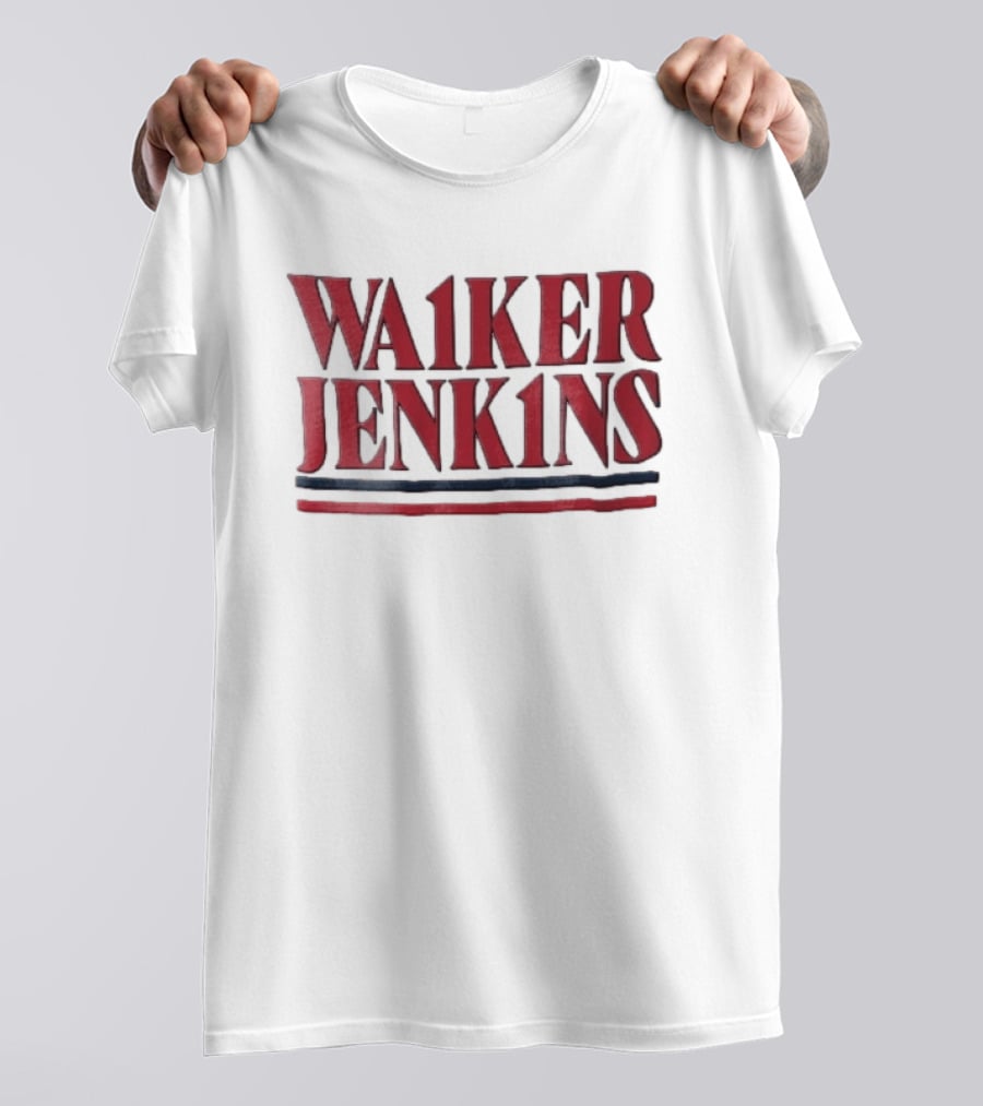 Walker Jenkins WA1KER JENK1NS Red Navy Blue Stripes T-Shirt