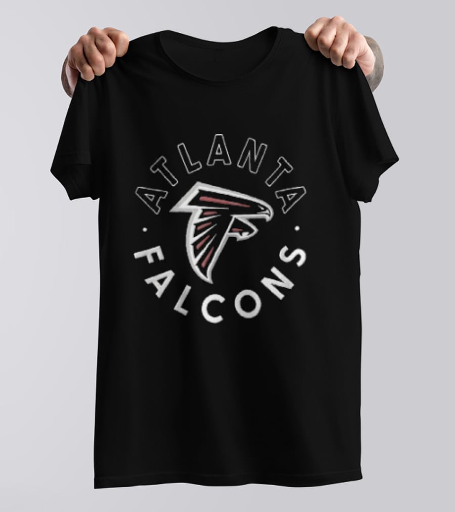 Atlanta Falcons NFL Team Emblem With Stylized Falcon T-Shirt