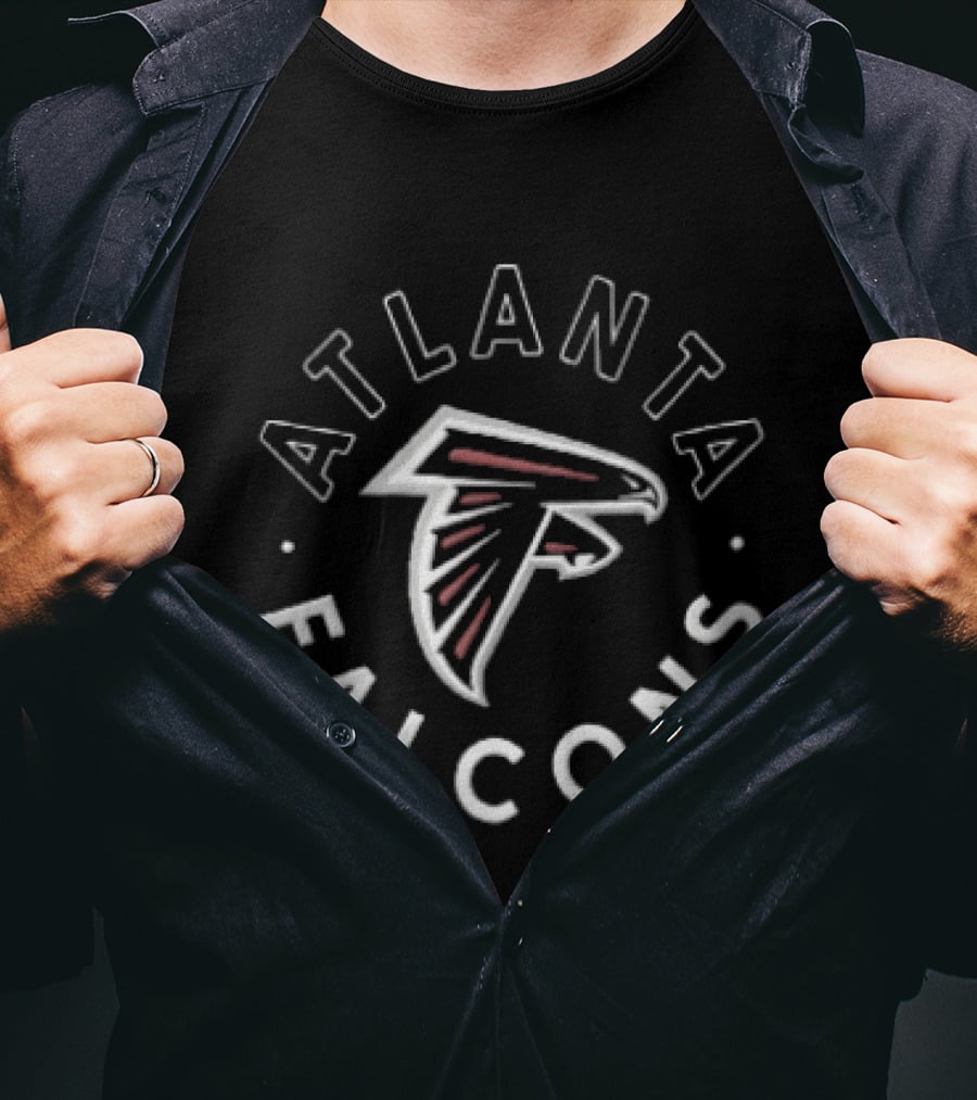 Atlanta Falcons NFL Team Emblem With Stylized Falcon T-Shirt