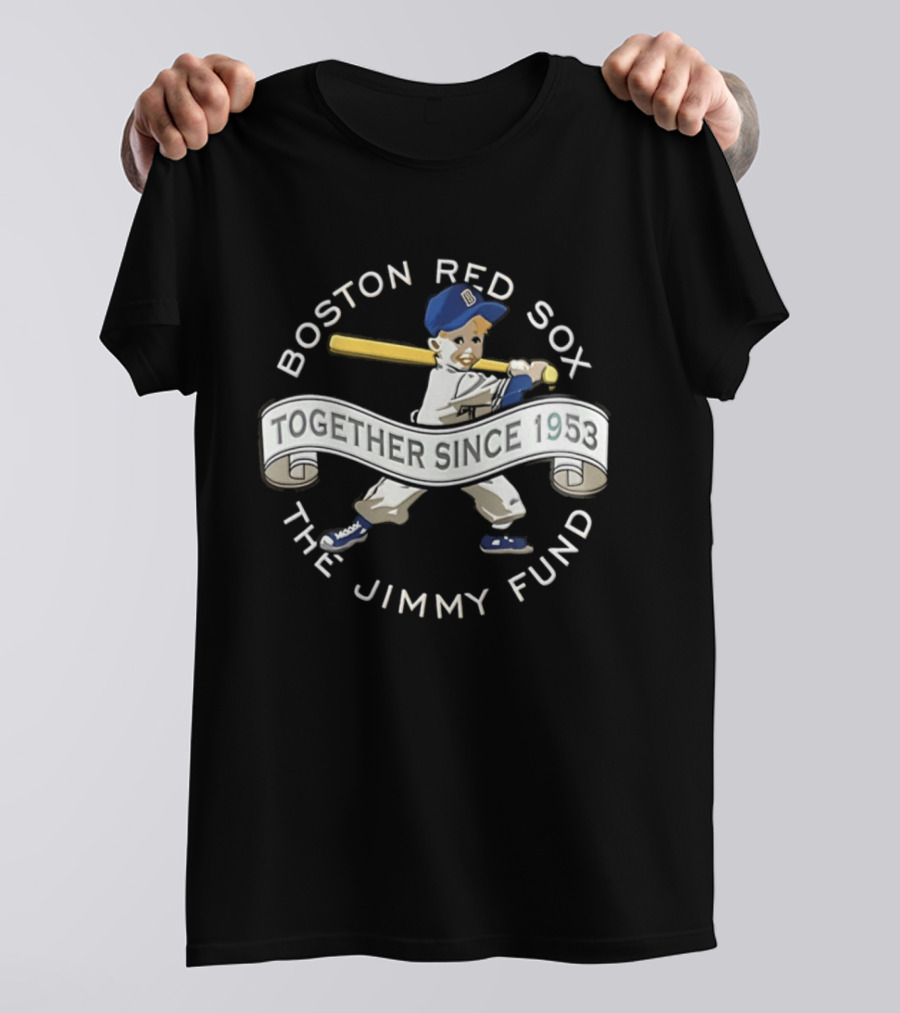 Boston Red Sox Together Since 1953 The Jimmy Fund Baseball 2026 Strike Out Cancer T-Shirt