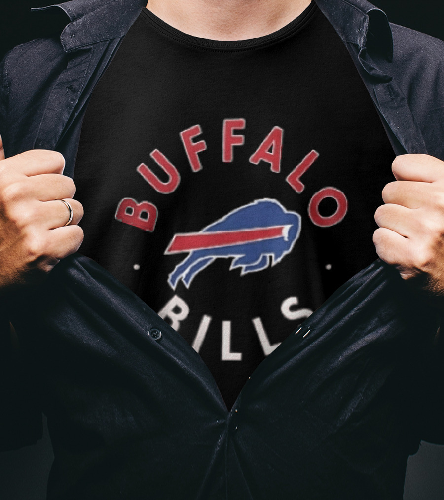 Buffalo Bills NFL Football Team Logo Blue And Red Buffalo T-Shirt