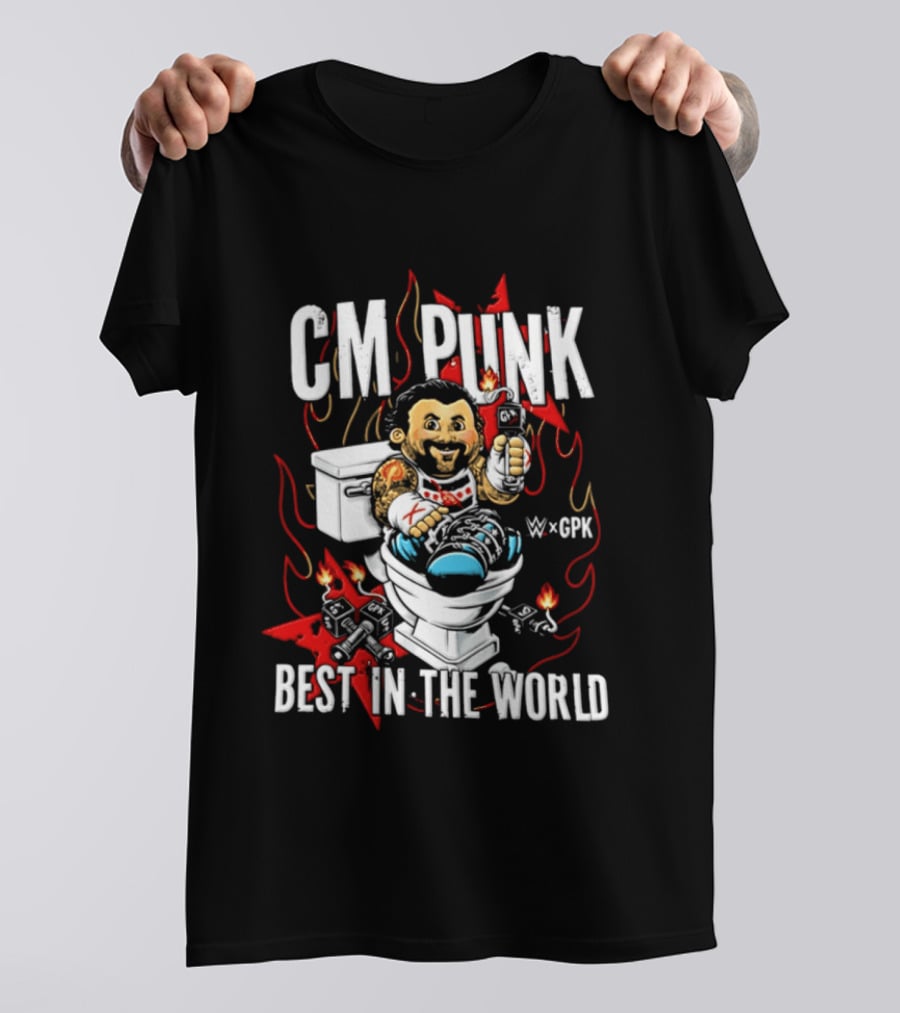 CM Punk Best In The World Garbage Pail Kids CPK T-Shirt
