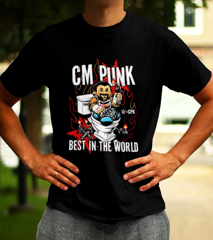 CM Punk Best In The World Garbage Pail Kids CPK T-Shirt