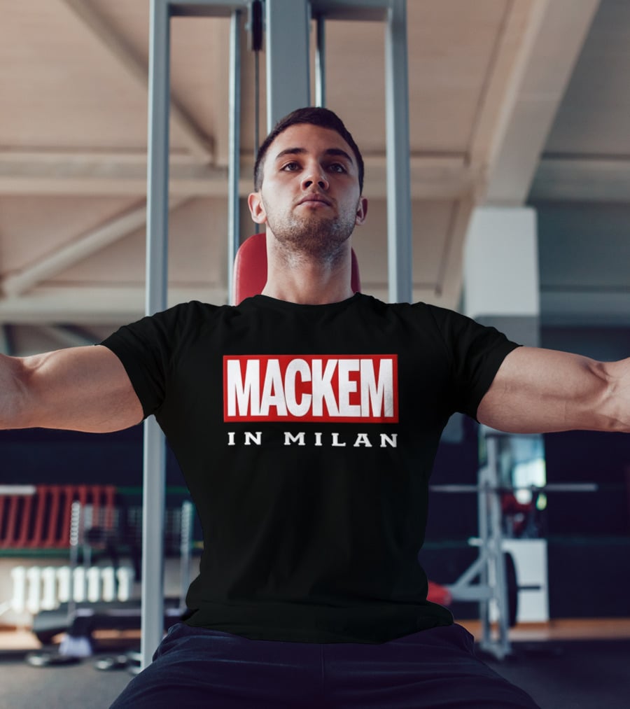 Mackem In Milan Red And White T-Shirt