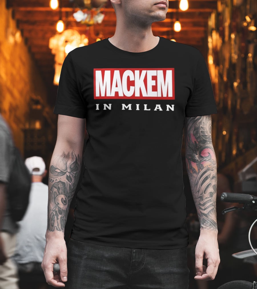 Mackem In Milan Red And White T-Shirt
