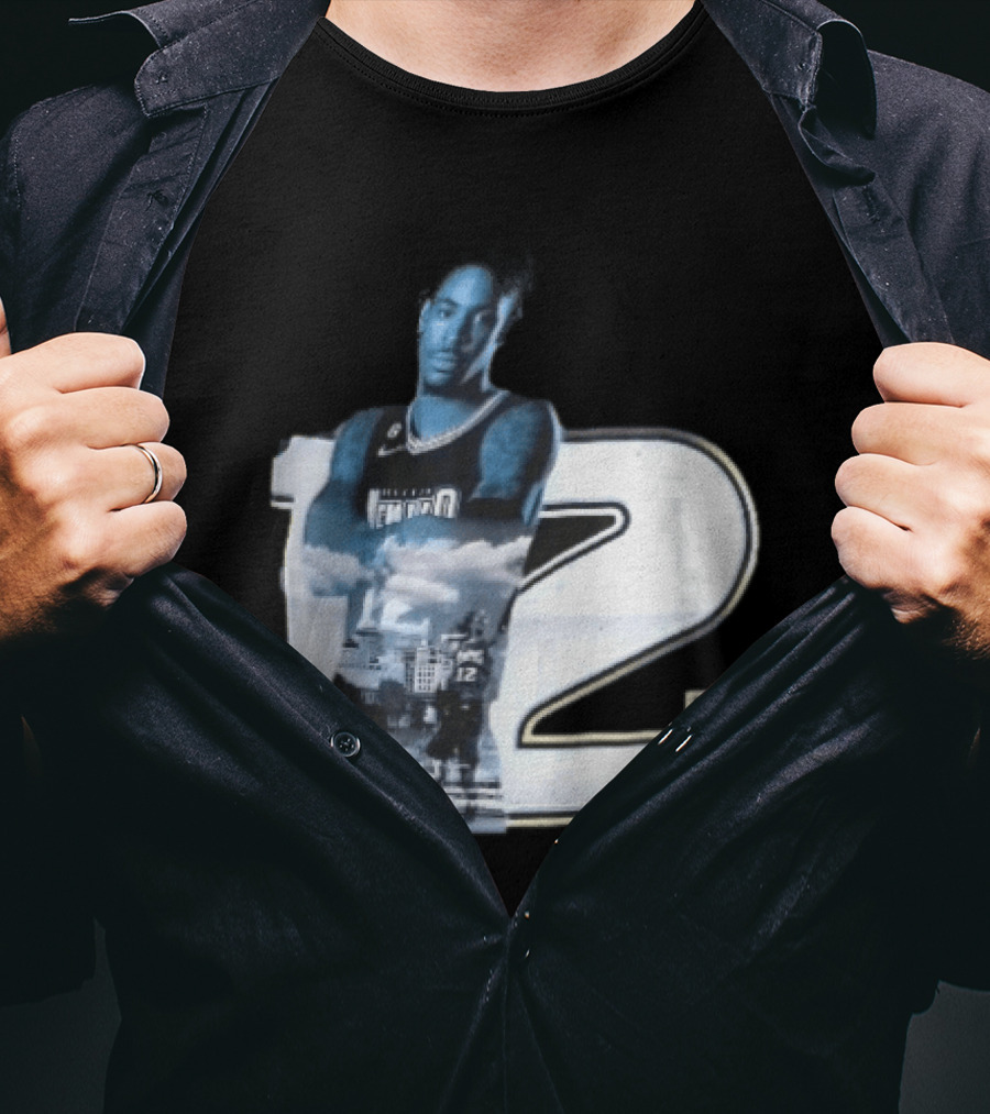 Essentials Ja Morant Black Memphis Grizzlies Player Number 12 T-Shirt