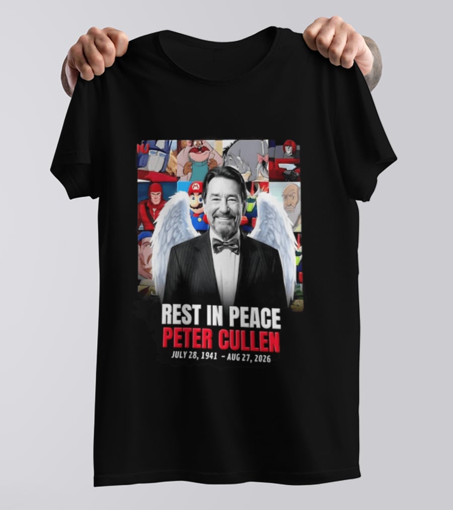 Rest In Peace Peter Cullen 1941 2026 Optimus Prime Mario Eeyore Memorial T-Shirt