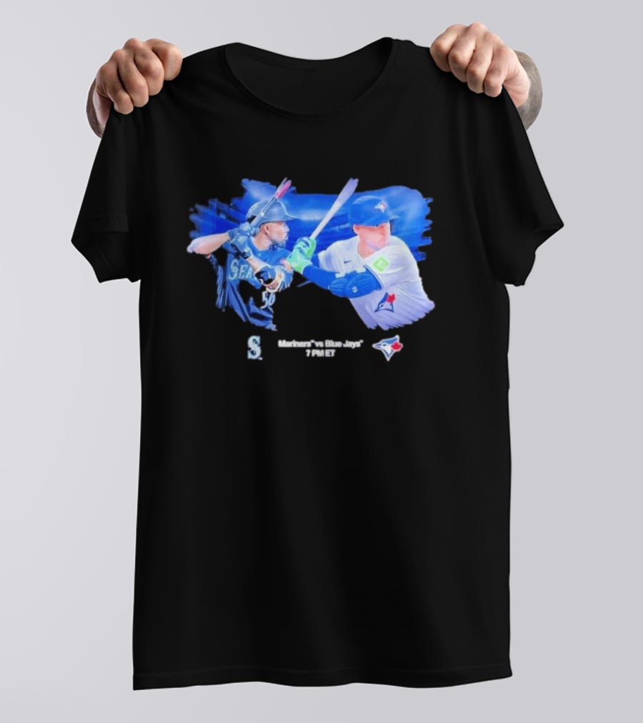 Seattle Mariners Vs Toronto Blue Jays Baseball Showdown Journey T-Shirt