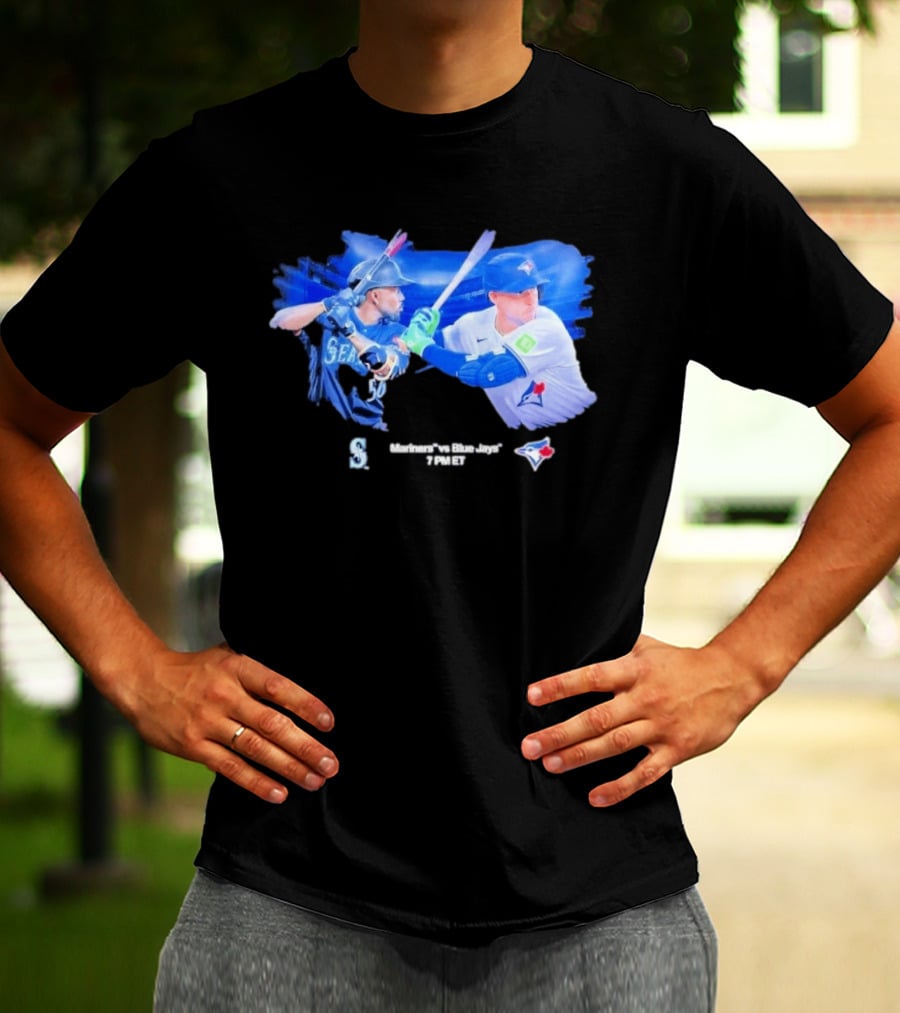 Seattle Mariners Vs Toronto Blue Jays Baseball Showdown Journey T-Shirt