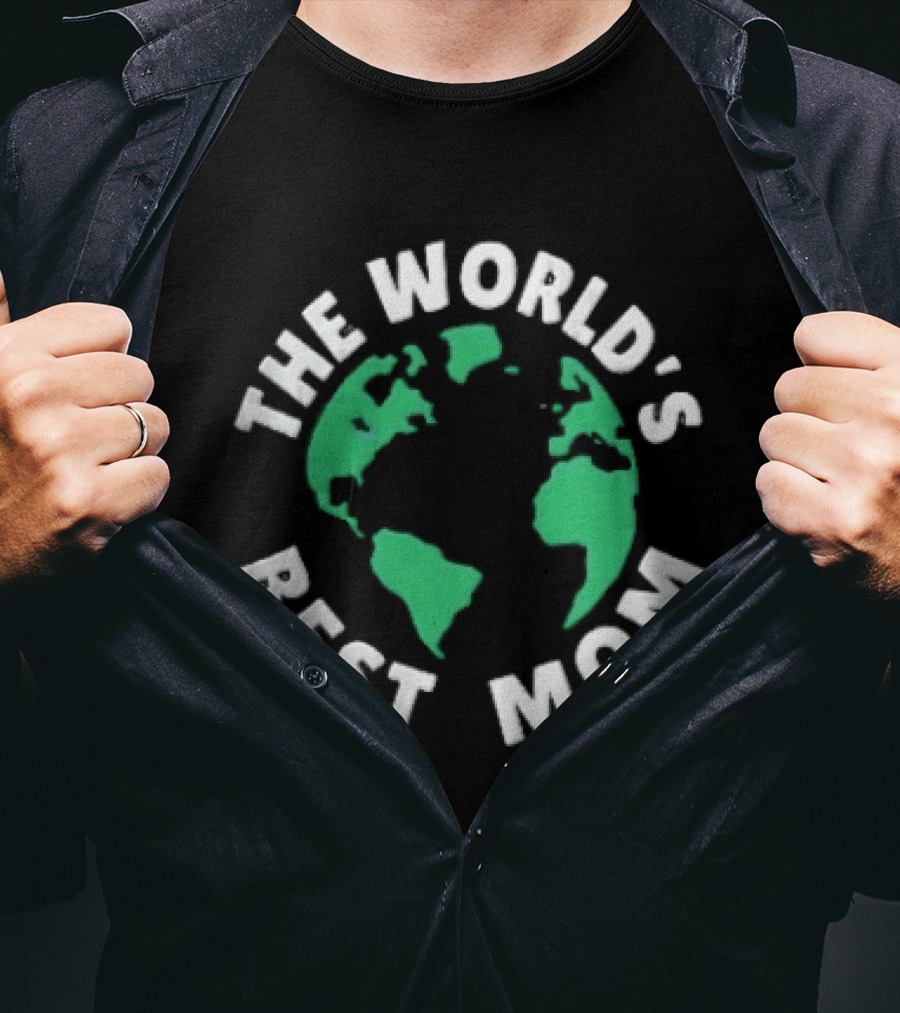 The World's Best Mom Earth Globe T-Shirt