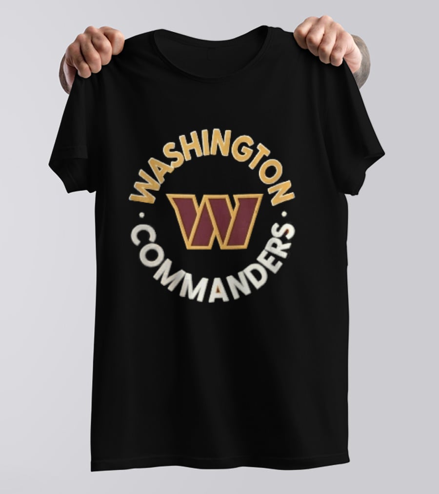 Washington Commanders W Emblem NFL Team Sports Fan T-Shirt