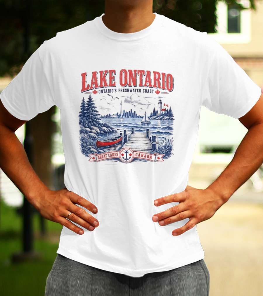 Lake Ontario Ontario's Freshwater Coast Great Lakes Canada Souvenir T-Shirt