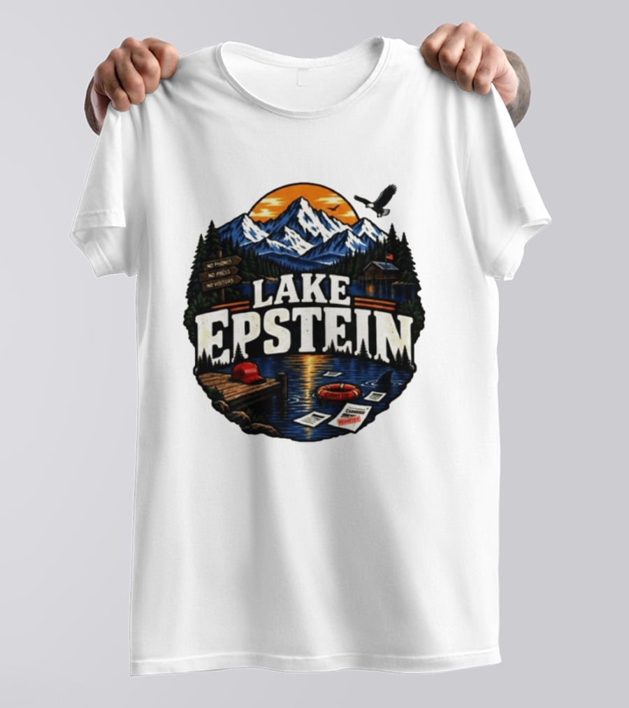 Lake Epstein No Phones No Photos No Visitors Mountain Scene T-Shirt