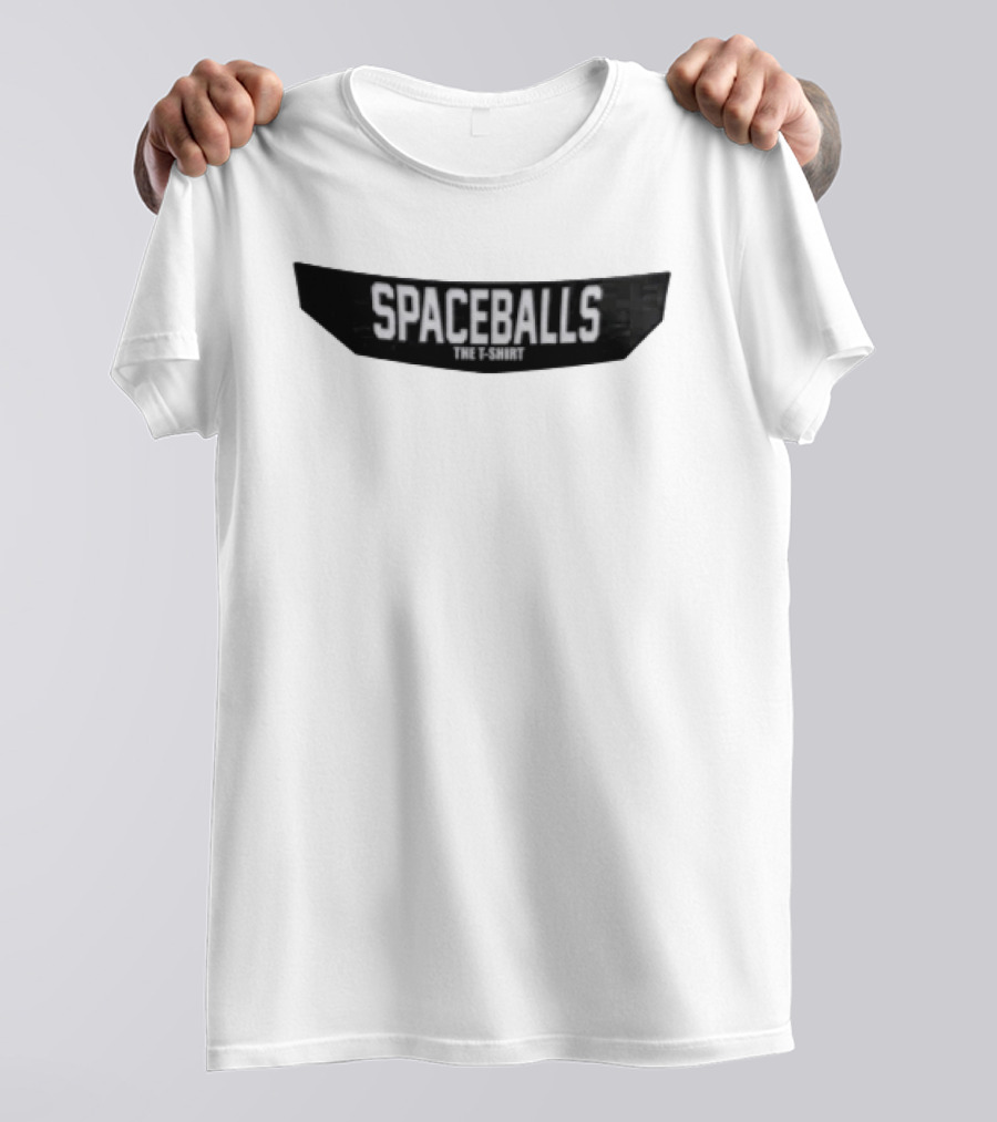 Spaceballs The Geometric Black Banner Block Lettering T-Shirt