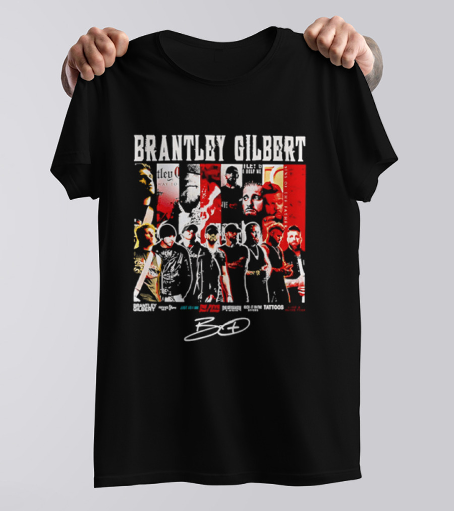 Brantley Gilbert Live Tour Band Sins Of The Father The Devil Don't Sleep Signature T-Shirt