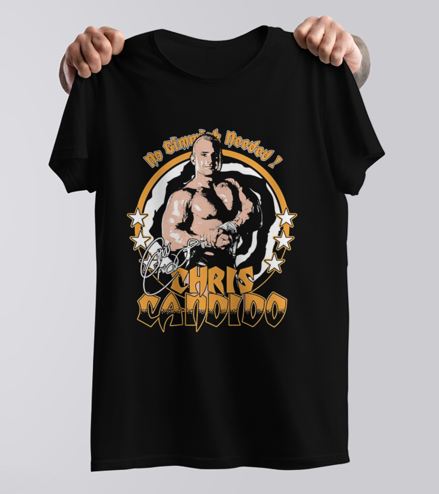 Chris Candido No Gimmicks Needed Stars Circle T-Shirt