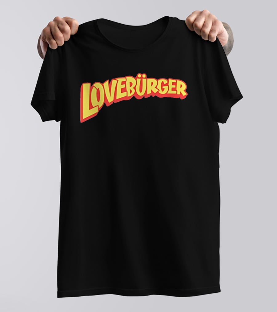 LOVEBURGER Colorful Retro Style Branding T-Shirt