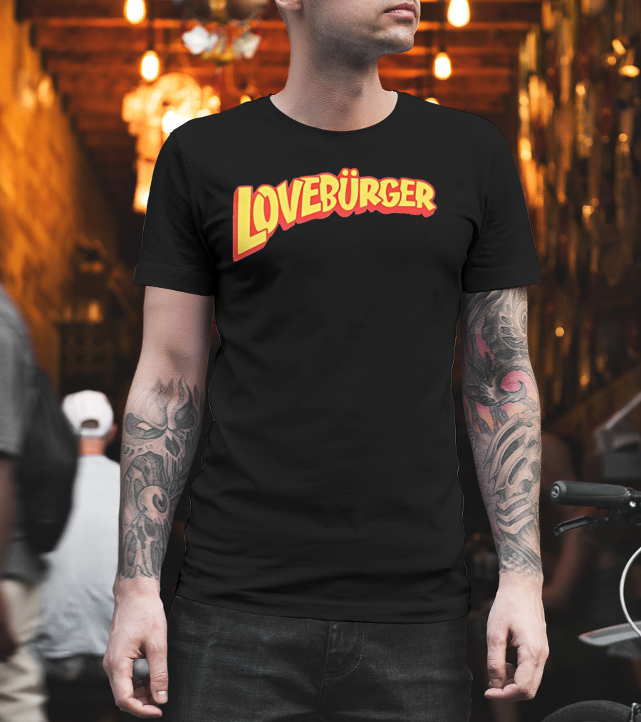 LOVEBURGER Colorful Retro Style Branding T-Shirt