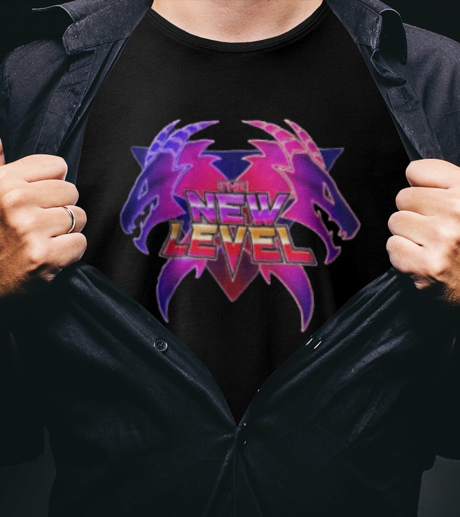 The New Level Dual Dragon Emblem Level Up T-Shirt