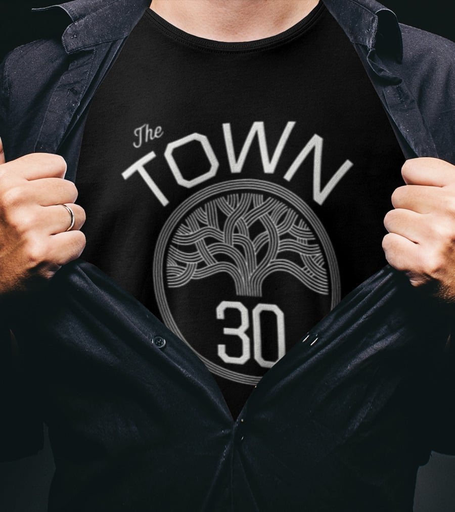 The Town 30 Oakland Basketball Tree T-Shirt
