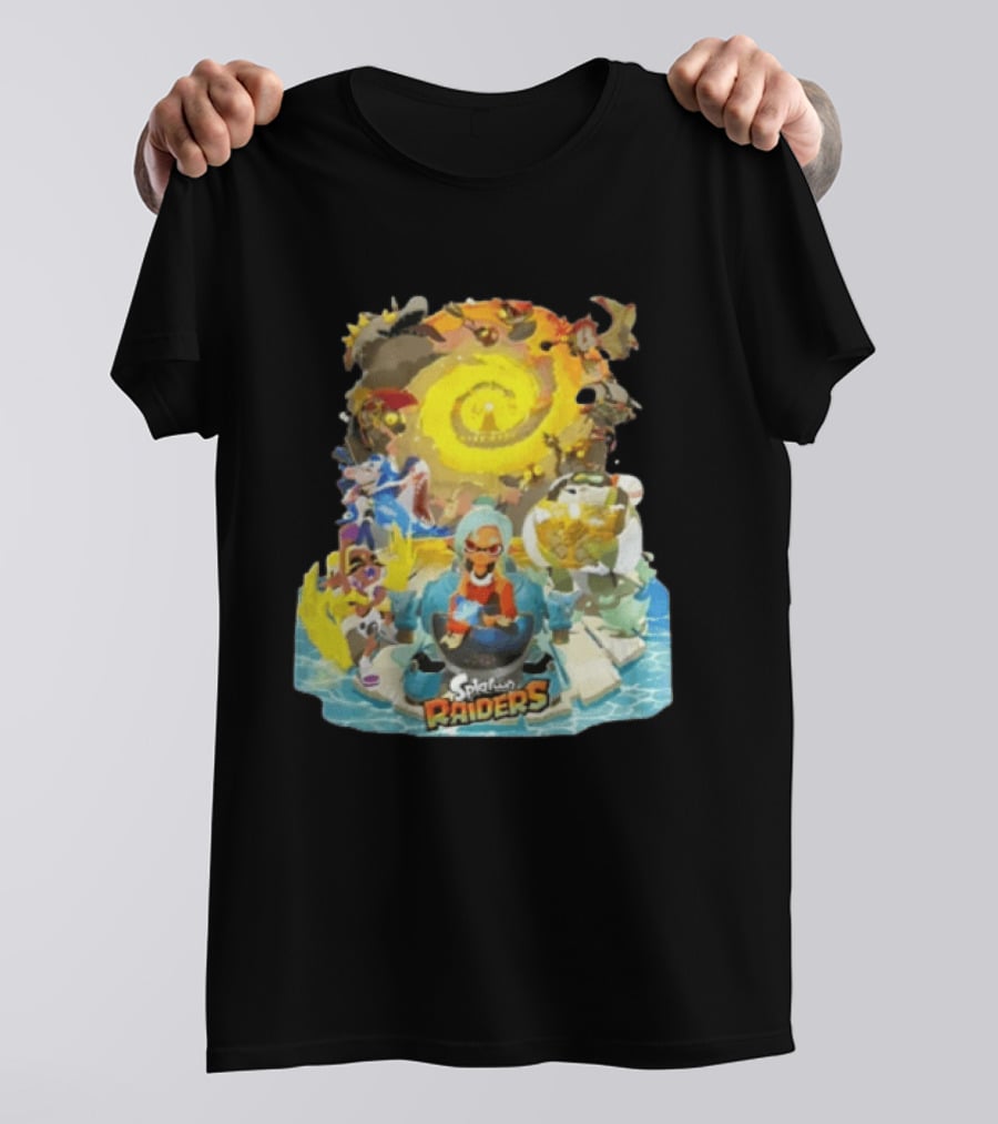 Splatoon Raiders Dive Deep Adventure With Iconic Characters And Vibrant Ocean Themes T-Shirt