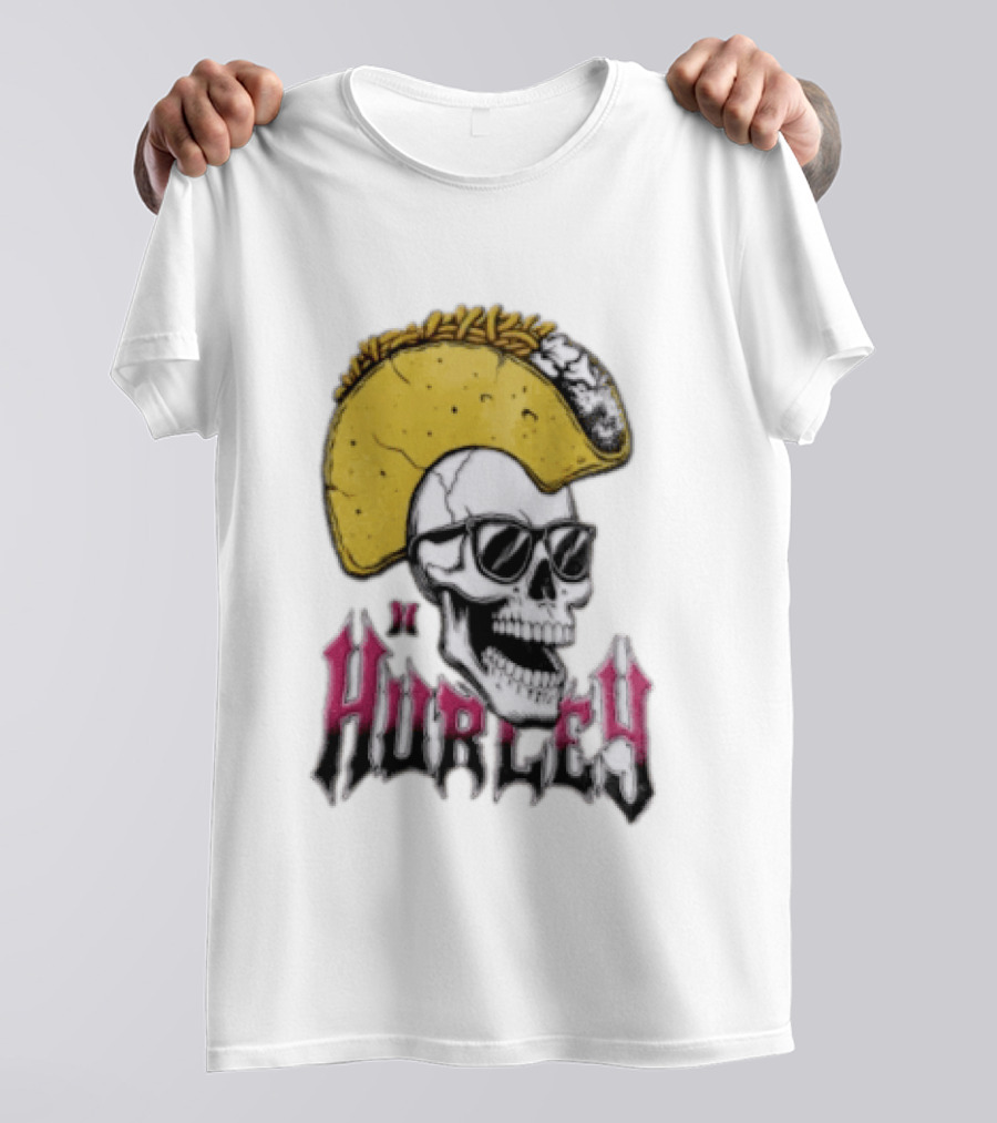 Hurley Skull Taco Mohawk Punk T-Shirt