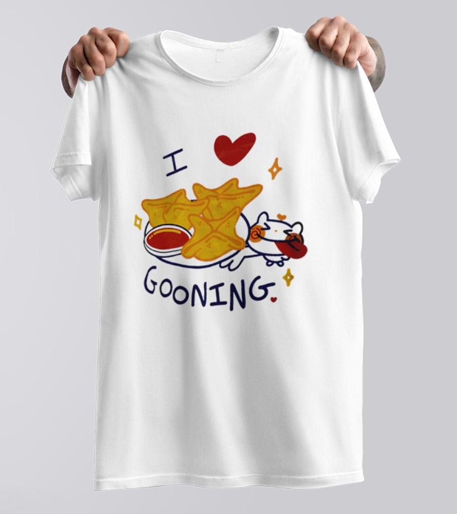 I Love Gooning Nachos Cat Fun T-Shirt