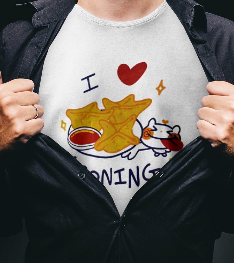 I Love Gooning Nachos Cat Fun T-Shirt